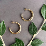 Crescent Hoops Gold Large