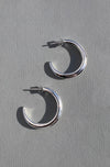 Crescent Hoops Silver Large