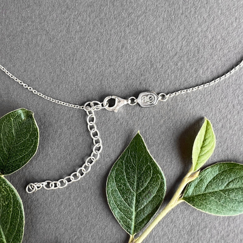 Good Luck Charm Necklace Silver