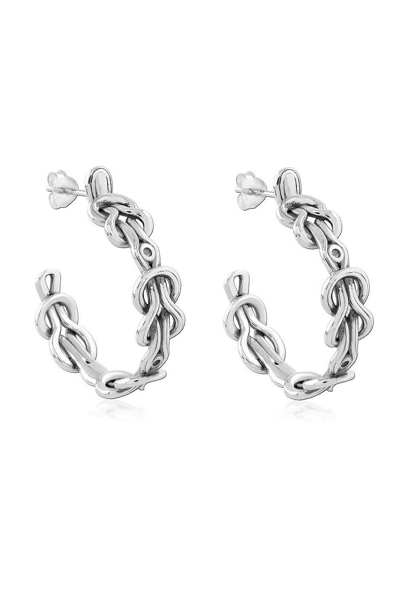 Hera Silver Hoops