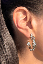 Hera Silver Hoops