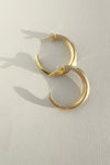 Crescent Hoops Gold Large