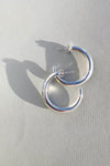 Crescent Hoops Silver Large