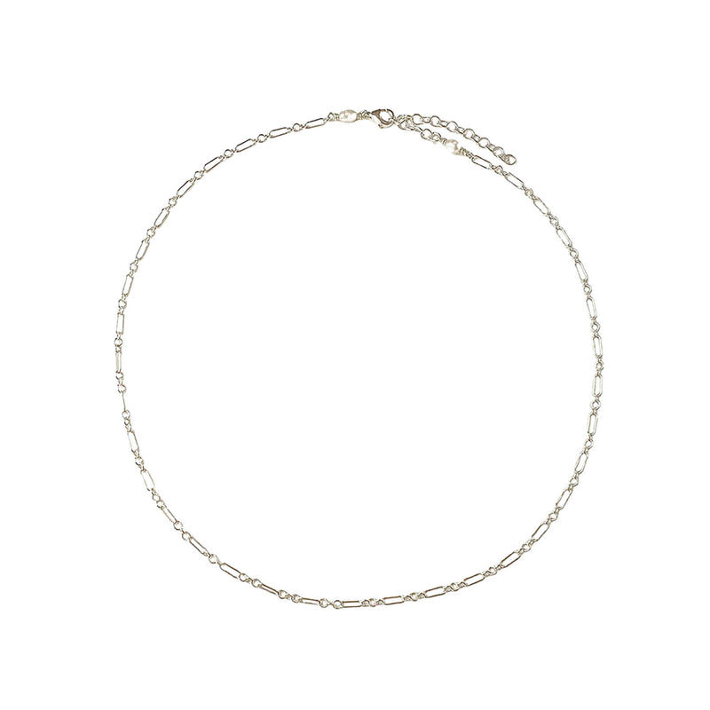 Lily Chain Necklace Silver