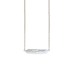 Maris Pearl Bar Necklace in Silver - Astor & Orion