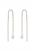 Paloma Pearl Threaders Silver