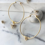 Amorette Gold Minimalist Hoop Earrings - Astor & Orion Ethically Made Jewelry