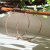 Amorette Minimalist Rose Gold Hoop Earrings - Astor & Orion Ethically Made Jewelry