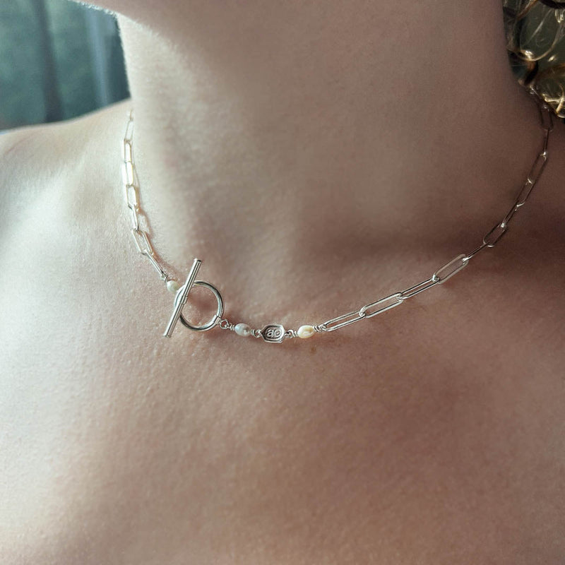 Blake Paper Clip Necklace - Astor & Orion Ethically Made Jewelry