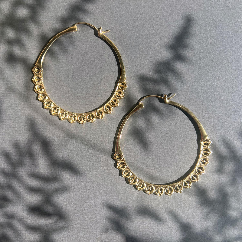 Calla Hoops Gold Large - Astor & Orion