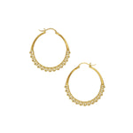 Calla Hoops Gold Small - Astor & Orion sustainable jewelry