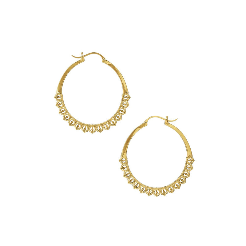 Calla Hoops Gold Small - Astor & Orion sustainable jewelry