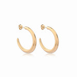 Crescent Hoop Earrings in Gold, Large - Astor & Orion Ethically Made Jewelry