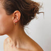 Crescent Hoop Earrings in Gold, Small - Astor & Orion Ethically Made Jewelry