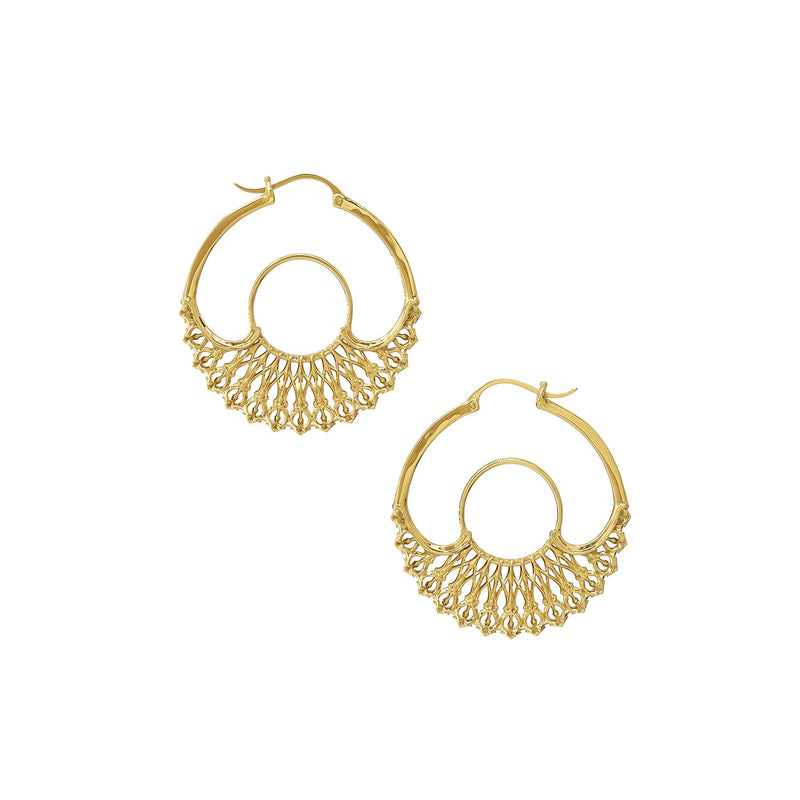 Iris Hoops Gold Small - Astor & Orion