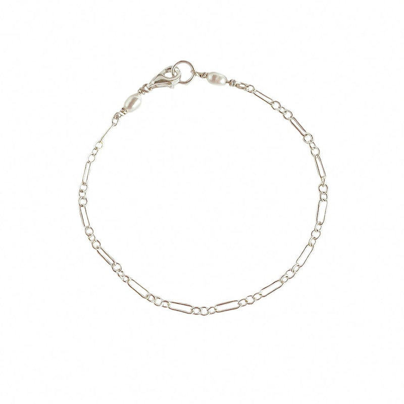 Lily Chain Bracelet - Silver - Astor & Orion Ethically Made Jewelry