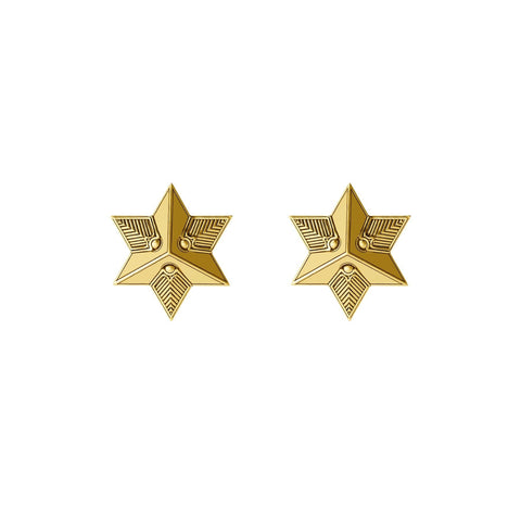 Mini North Star Earrings - Gold | Mara Scalise